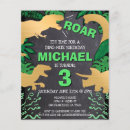 Search for dinosaur silhouettes invitations Jurassic