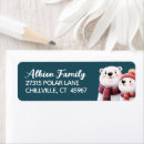 Search for polar bears return address labels Whimsical