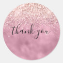 Search for pink glitter thank you stickers Glam
