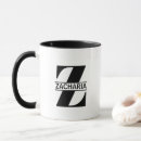 Search for letter z mugs Black and white
