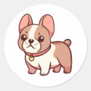 Search for french bulldog stickers Cartoon