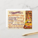 Search for thanksgiving recipes postcards Pumpkin pie