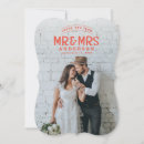 Search for photo wedding announcement cards Mr and mrs