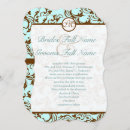 Search for turquoise and brown wedding invitations Couple