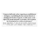 Search for first amendment art Bill of rights
