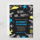 Search for laser tag birthday invitations Teen birthday party