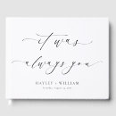 Search for visitor guest books Black and white