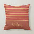 Search for orange and gold cushions Stripes