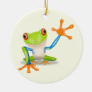 Search for funny frog christmas tree decorations Animal