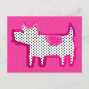 Search for dog painting postcards Pink