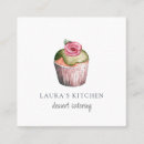 Search for dessert business cards Watercolor