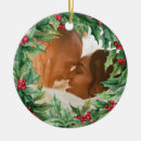 Search for mistletoe christmas tree decorations Newlyweds