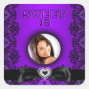 Search for sweet 16 with photo stickers Purple
