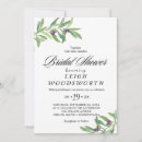 Search for olive branch bridal shower invitations Simple boho greenery