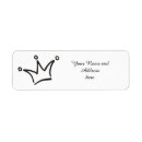 Search for prince crown return address labels Royal