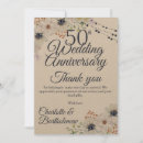 Search for 50th anniversary wedding thank you cards Floral
