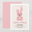 Search for rabbit birthday invitations Pastel