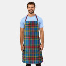 Search for blue green plaid aprons Red