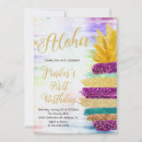 Search for gold pineapple invitations Luau