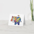Search for colorful elephants postcards Cute