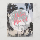Search for beach moving announcement cards Palm tree