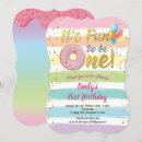 Search for doughnut 1st birthday invitations Girl