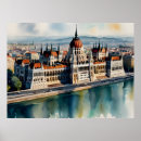 Search for budapest travel posters Watercolor