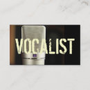 Search for mic business cards Vocalist