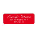 Search for red wedding return address labels Black and white