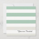 Search for mint birthday invitations Stripes