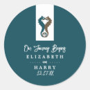 Search for seahorse wedding stickers Beach