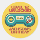 Search for retro gaming stickers Kids birthday party