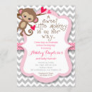 Search for sweet monkeys invitations Girl