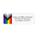 Search for gay pride flag return address labels Rainbow