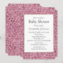 Search for pink leopard baby shower invitations Glam
