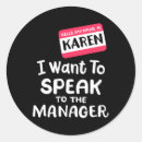 Search for karen stickers Manager