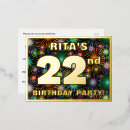 Search for 22nd birthday invitations 22 years old