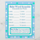 Search for baby shower games flyers Blue