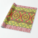 Search for cartoon birthday wrapping paper Red