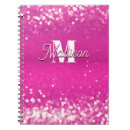 Search for hot pink glitter notebooks Modern
