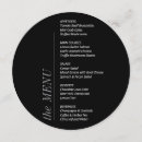 Search for black and white wedding menus Timeless