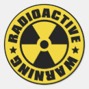 Search for radioactive warning stickers Atomic