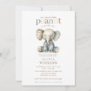 Search for little peanut on the way invitations Elephant
