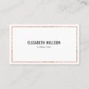 Search for rose business cards Interior designer