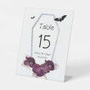 Search for halloween wedding table cards Purple