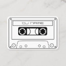 Search for cassette business cards Deejay