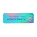 Search for cute mermaid return address labels Birthday