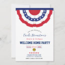 Search for welcome home party invitations Patriotic