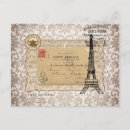 Search for french postmark postcards Eiffel tower