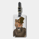 Search for fox luggage tags Steampunk
